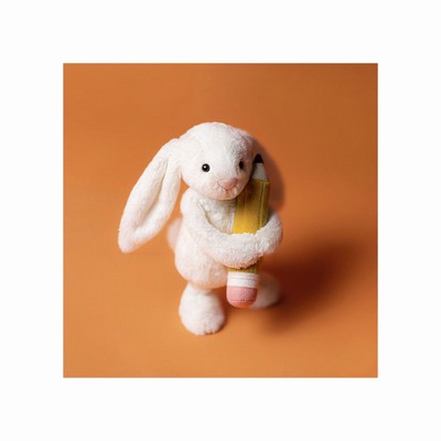 Jellycat Bashful Bunny with Pencil Australia | 851067BFK